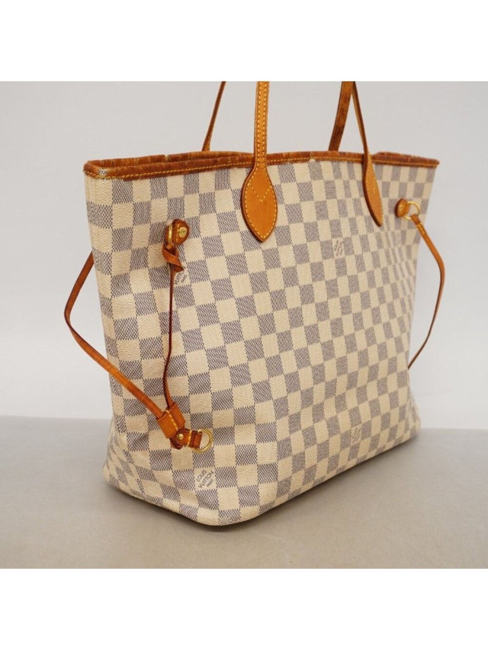 Louis Vuitton Tote Damier Azur Neverfull MM White - Picture 2 of 10